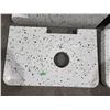 Image 3 : 2 Piece Quarts Vanity Counter With Top And Back Splash (33.5" x 21.75" Top) (33.5" x 14" Back) (77I-