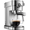 Image 1 : BrewsIY Espresso Machine, 15 Bar Espresso and Cappuccino Maker with Milk Frother Wand, Built in Pres