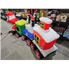Image 4 : SEASONBLOW 8 Ft LED Lighted Inflatables Christmas Train with Santa Claus,Penguin Decorations Inflata