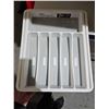 Image 1 : Home Basics Expandable Cutlery Tray - White