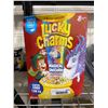 Image 1 : Lucky charms breakfast cereal super jumbo box