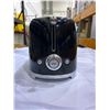 Image 2 : SMEG 50's Retro Style Aesthetic 2 Slice Toaster (Black)