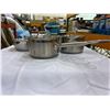 Image 2 : 6 piece Winco stainless steel cooking pots