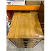 Image 2 : Solid Maple 4 drawer file cabinet with rolling wheels