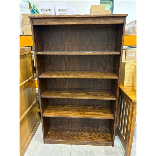 Sturdy wooden book shelf with 4 adjustable shelves
