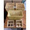 Image 1 : Lot of 5 wooden desktop organizing boxes