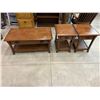Image 1 : Signature Fine Furniture wooden coffee table with 2 matching end tables