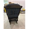 Image 2 : Dark blue upholstered rocker glider chair
