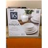 Image 1 : Mikasa Adeline 16 piece porcelain dinnerware set