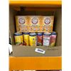 Image 1 : Combo lot of 6 boxes of Arm & Hammer baking soda and Blue monkey sparkling juice assorted flavours  