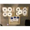 Image 1 : Lot of 4 rolls of paper towel, 12 rolls of toilet paper and 3 packs of beverage napkins and 3 wooden