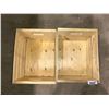 Image 1 : Lot of 2 wooden storage boxes