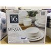Image 1 : Mikasa Adeline 16 piece porcelain dinnerware set