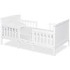 Image 1 : Dream On Me Hudson 3 in 1 Convertible Toddler Bed in White, Greenguard Gold Certified, JPMA Certifie