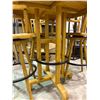 Image 4 : Wooden bar style dining table with 4 matching chairs