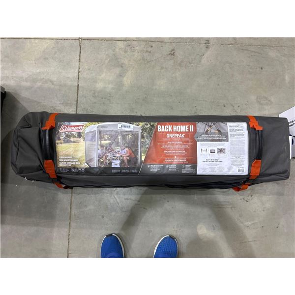 Coleman back home ll one peak pop up screen house / gazebo 12'x10'x8.75'