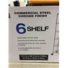 Image 2 : Seville classics commercial chrom steel 6 shelf shelving unit
