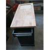 Image 2 : WOOD TOP CABINET W/4 DRAWERS & 2 DOORS ON CASTORS