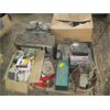 Image 1 : PALLET OF MISC: ELECTRONICS, PLUGS, TV, TOOLBOX, ETC.