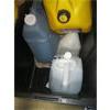 Image 2 : 2 FUEL CANS & WATER CAN & CONTAINER OF DIESEL EXHAUST FLUID, FUNNEL, ETC.