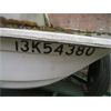 Image 2 : DOUBLE HULLED FIBREGLASS & WOOD BOAT ON TRAILER, "AS IS", NO PAPERS