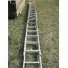 Image 2 : 2 ALUMINUM EXTENSION LADDERS - 1 40' & 1 20', BOTH ROUGH CONDITION