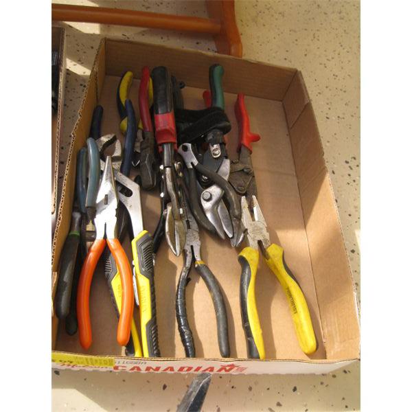 ASST. PLIERS, TIN SNIPS, ETC.