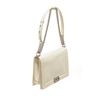 Image 2 : Chanel White Patent Leather Large Boy Shoulder Bag