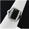 Image 3 : 3.43 ctw Tourmaline and 0.72 ctw Diamond 18K White Gold Ring