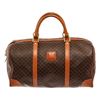 Image 1 : Celine Brown Canvas Leather Macadam Travel Bag