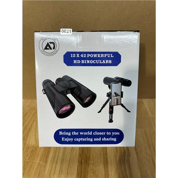 Lot of 1 High Definition Binoculars 12 x 42 NEW