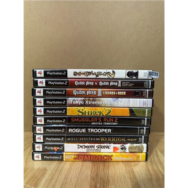 Lot of 10 Playstation 2 PS2 Games