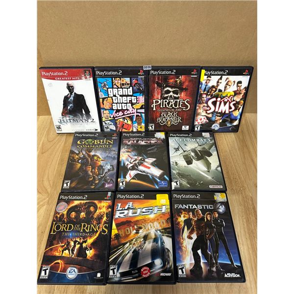 Lot of 10 Playstation 2 PS2 Games