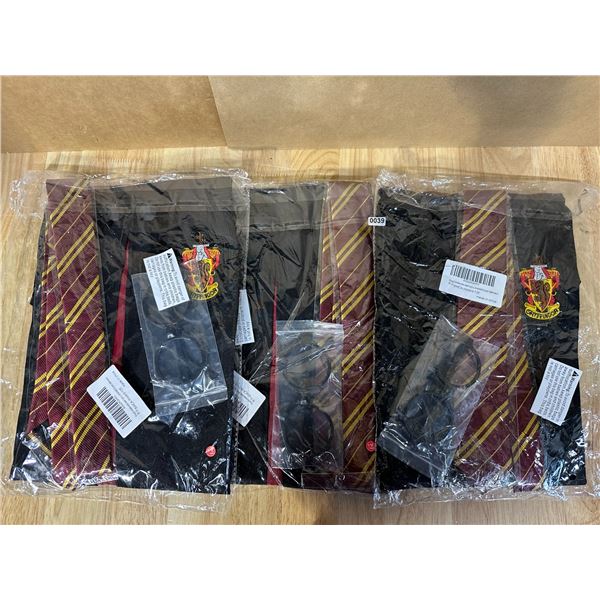 Lot of 3 Harry Potter Wizard Robe Costumes 3pcs Kids S New