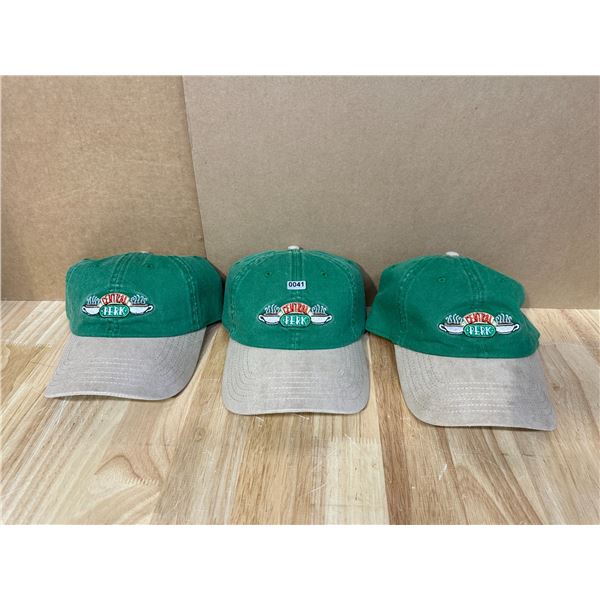 Lot of 3 Friends "Central Perk" Adjustable Strapback Hats - New
