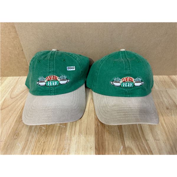 Lot of 2 Friends "Central Perk" Adjustable Strapback Hats - New