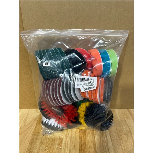 Lot of 1 Set of 45 Piece ReSOER Drill Brushes and Scrub Pads - New