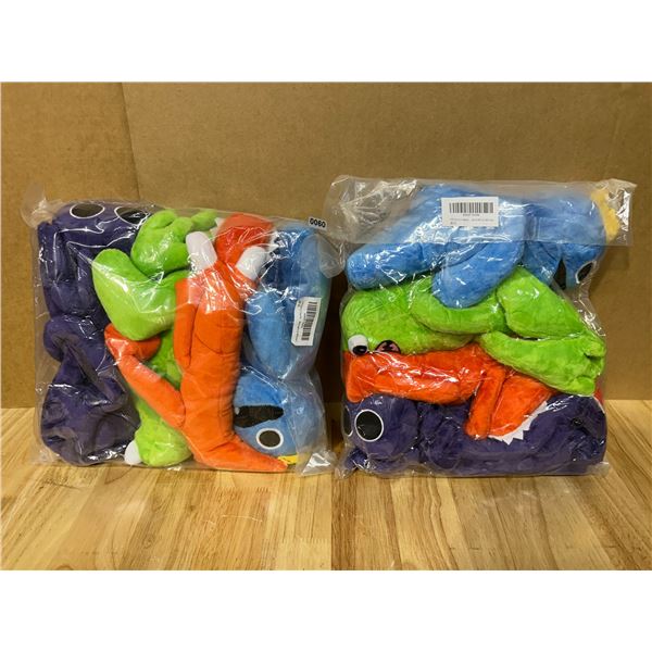 Lot of 2 Sets of 4PCS Horror Game Plush Toys - New