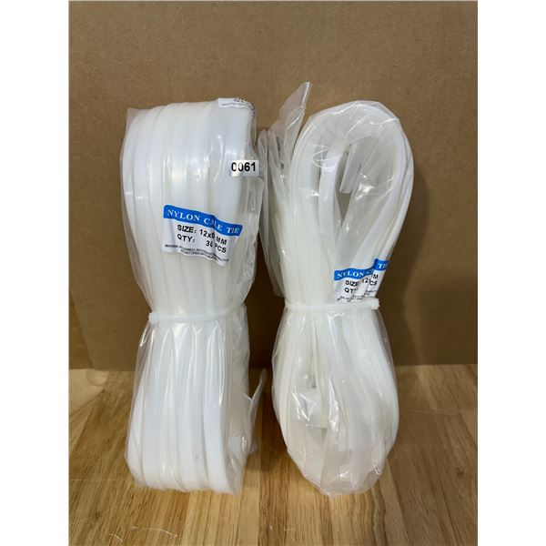 Lot of 2 Sets of 30PCS Nylon Cable Zip Ties 12x920 mm
