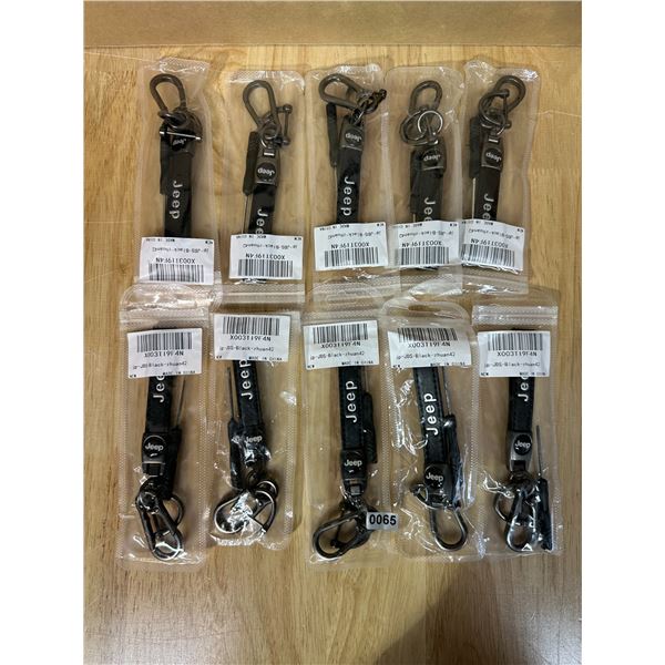 Lot of 10 Jeep Key Chain Straps - New