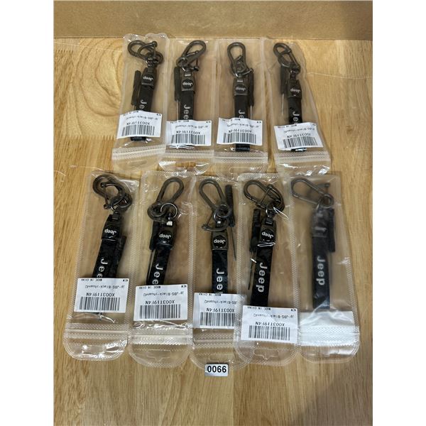 Lot of 10 Jeep Key Chain Straps - New