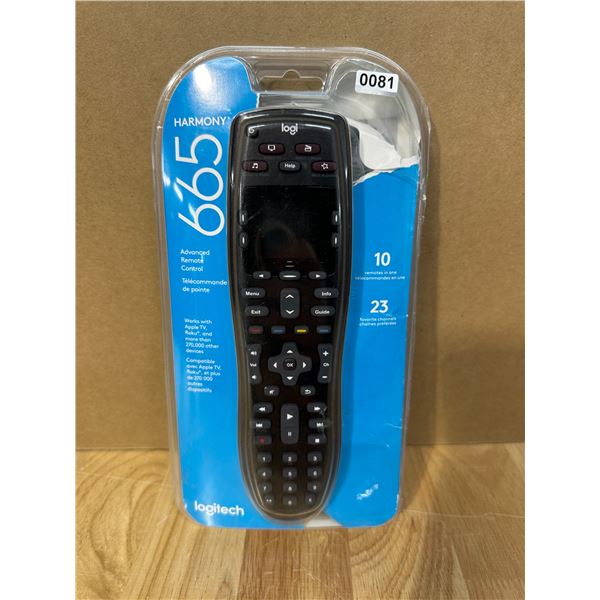 Lot of 1 Logitech Harmony 665 Advanced Remote Control - New