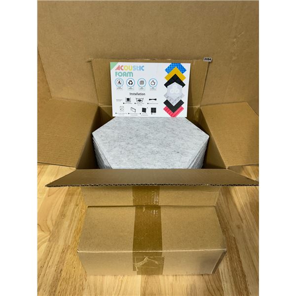 Lot of 2 Set of 12 Acoustic Foam Panels Grey - New