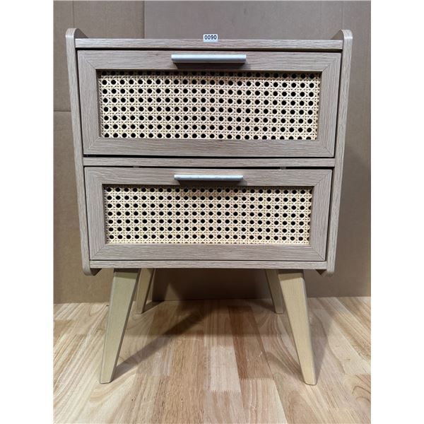 Lot of 1 Faux Wood Side Night Table - New