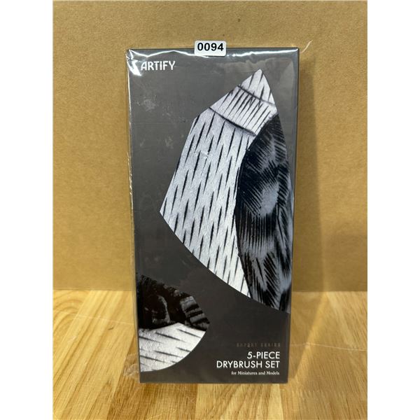 Lot of 1 Artify Dry Brush Set 5-Piece for Miniatures and Models