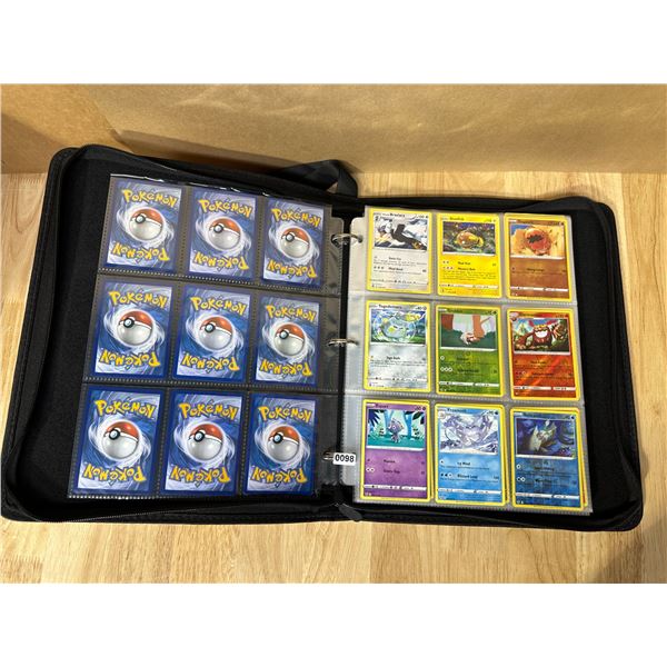 Lot of 1 Pokemon Binder w/ 126 Assorted Original Trading Cards - NEW