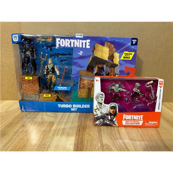 Lot of 2 Fortnite Action Figure Sets - New