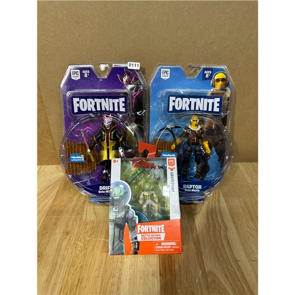 Lot of 3 Fortnite Action Figures - New