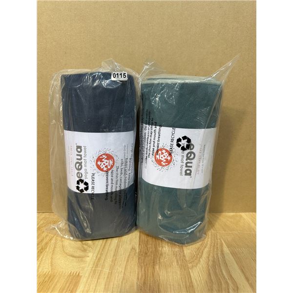 Lot of 2 Manduka eQua Yoga Mat Towel - New
