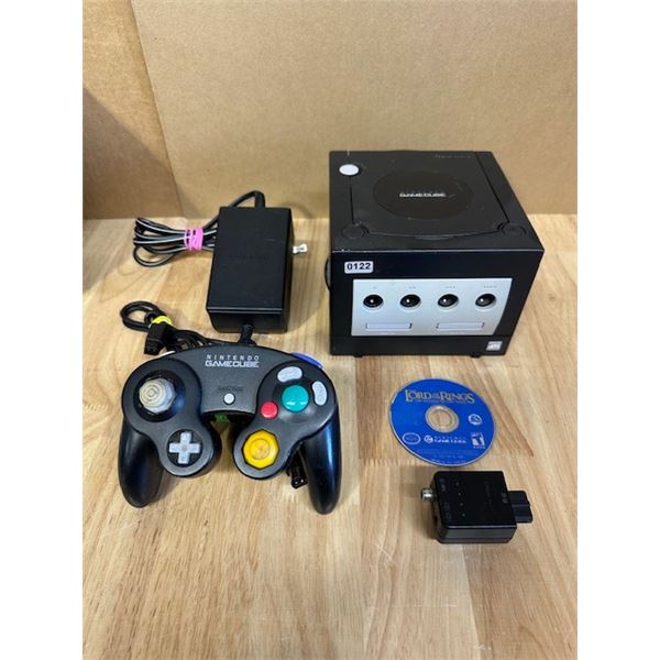 Lot of Nintendo GameCube Console + Controller + Game + AV Adapter w/ Power Supply - Used